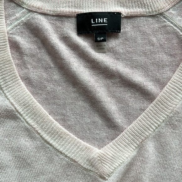 Line cashmere light pink sweater - Picture 5 of 5